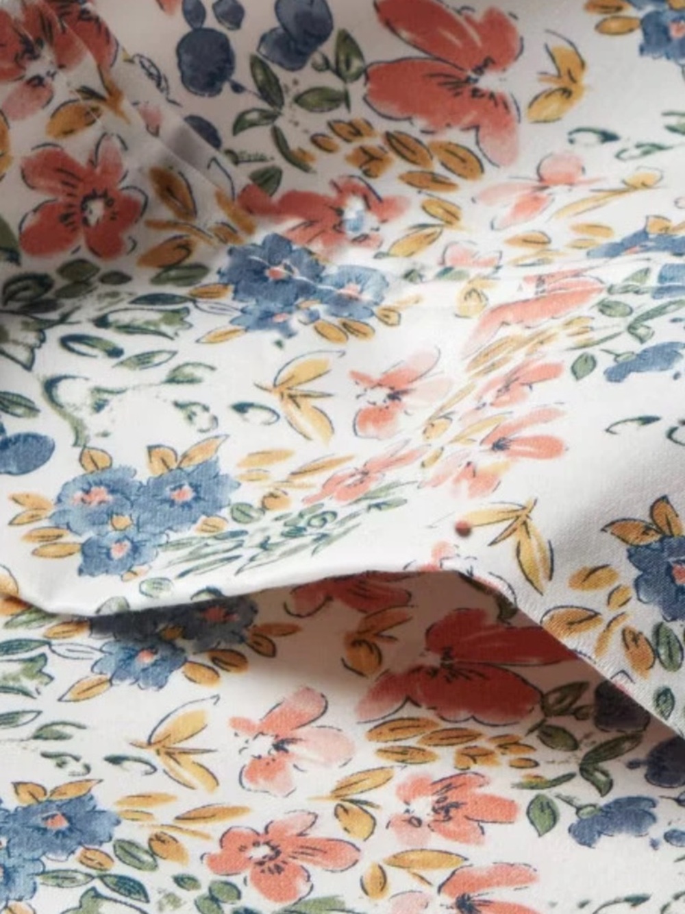 QUEEN Ditsy Floral Multi-Colored Pattern ~ 400TC 100% Cotton ~ 4 Pc Sheet Set - Picture 7 of 7